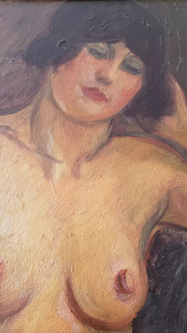 French Art Deco Figure Study Portrait