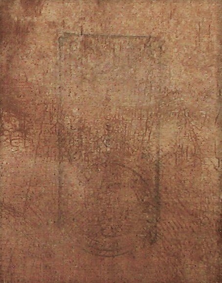 Antique 19th Century French Landscape Oil Painting in Golden Stucco Frame