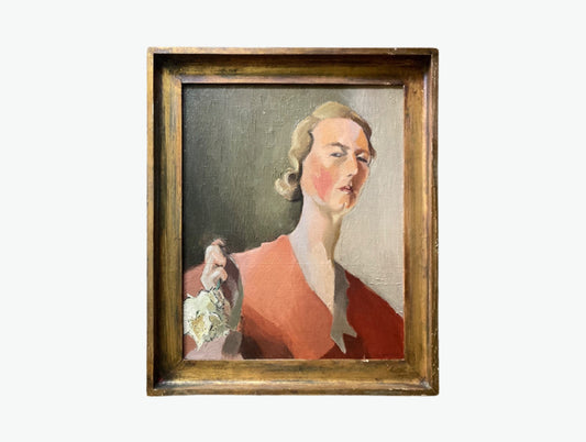 French Oil Portrait of Confidence
