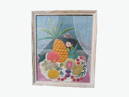 Dreamy Still Life Oil Painting with Pastel Colors