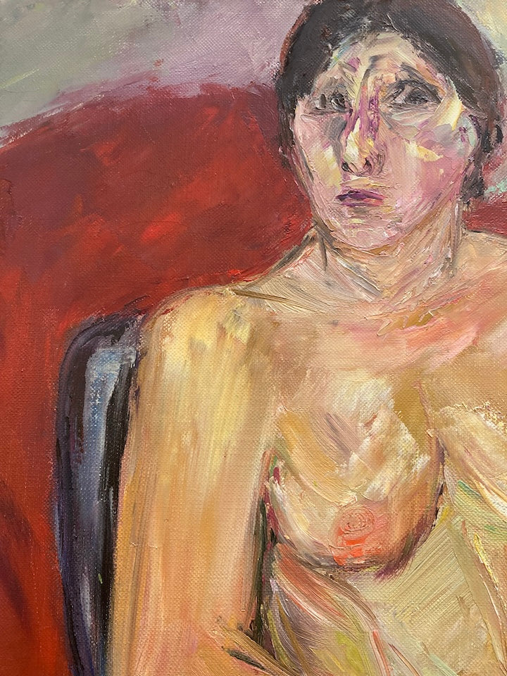 Vivid French Expressionist Figure Study