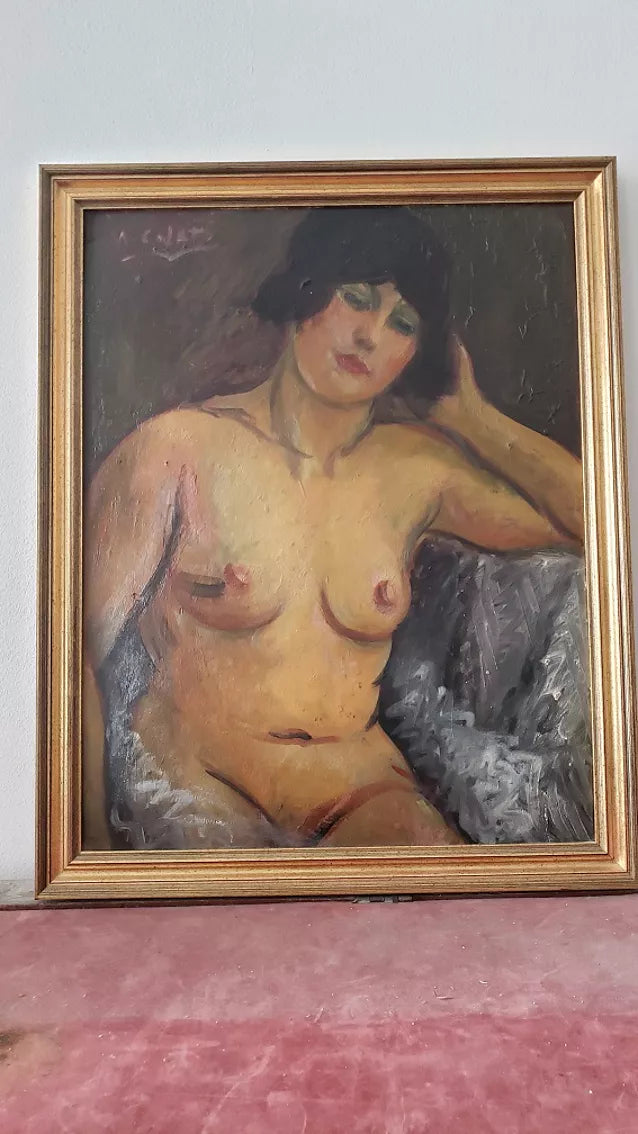 French Art Deco Figure Study Portrait