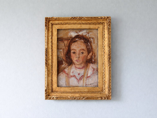 French Portrait of a Young Girl by Isaac Dobrinsky (1891–1973) School of Paris