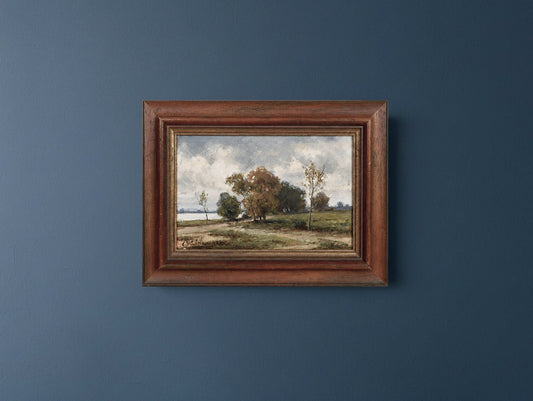 Antique 19th Century Landscape Oil Painting