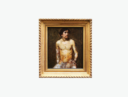 Antique 19th Century French Male Academy Nude