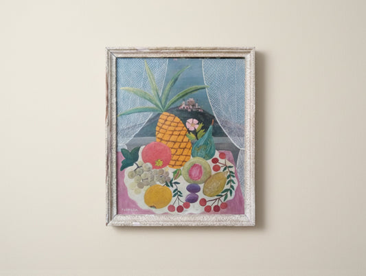 Dreamy Still Life Oil Painting with Pastel Colors