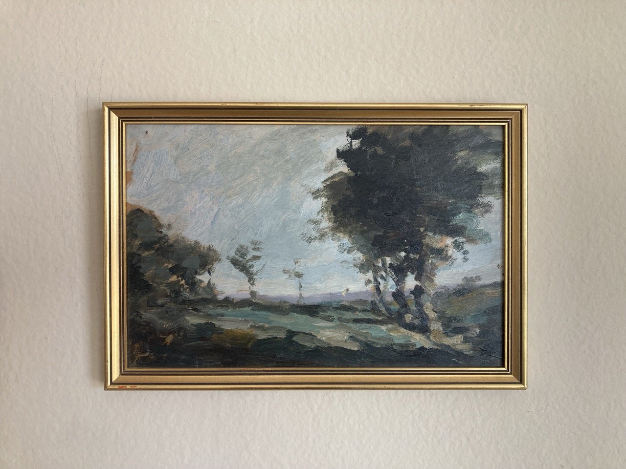French Landscape Oil Painting attributed to Eugène Brouillard