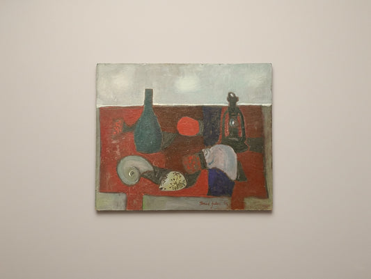 French Mid Century Modern Original Still Life by Bernard Gantner (1953)