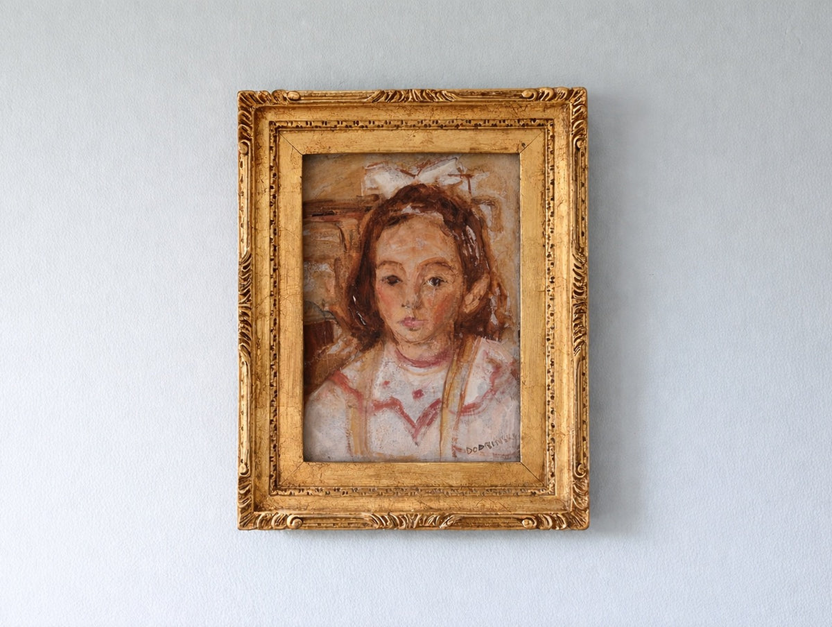 French Portrait of a Young Girl by Isaac Dobrinsky (1891–1973) School of Paris