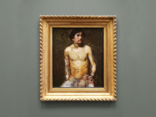 Antique 19th Century French Male Academy Nude