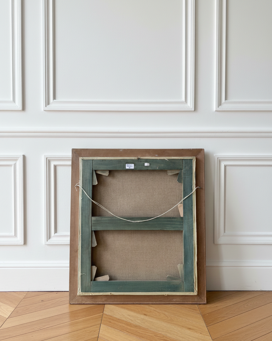 Antique 19th-Century French Gentleman Oil Portrait Victorian Era Original Painting