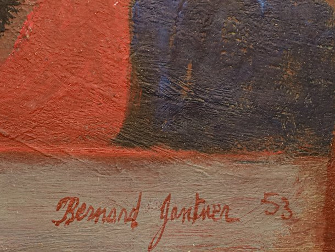 French Mid Century Modern Original Still Life by Bernard Gantner (1953)